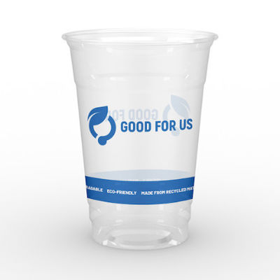 Custom Logo Biologisch abbaubare PLA Tassen 12oz Kaffeewasser