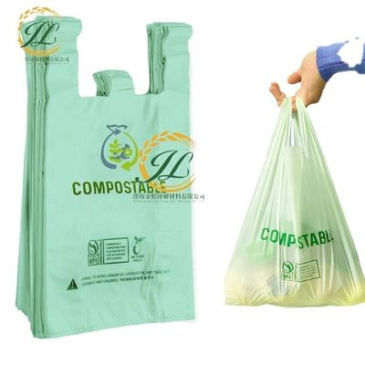 100% biologisch abbaubare Kompostierbare Linerbeutel für Lebensmittelverpackungen 50 Mikron
