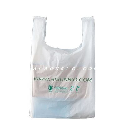Verpackung As4736 Kompostierbare Lebensmittelbeutel mit Griff aus Kunststoff Poly