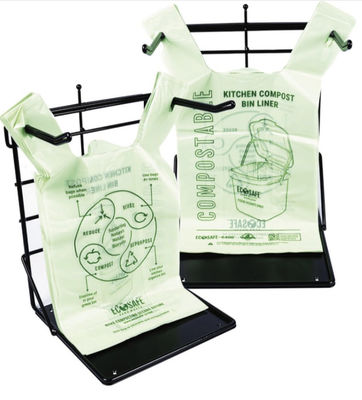 Biologisch abbaubare Einkaufstasche T-Shirt Kleine Komposttüten
