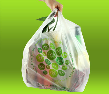 Biologisch abbaubare Einkaufstüte aus Plastik