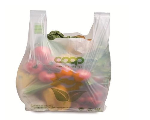Biologisch abbaubare Einkaufstüte aus Plastik