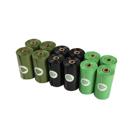 100 Stück/Rolle 2,6 Gallonen 10l Handschleifer Krawatte biologisch abbaubar kompostierbar Küchenmüll Müllsack Müllsäcke
