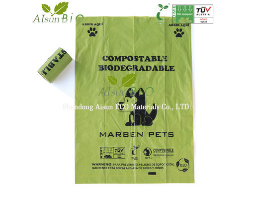 Umweltschonende biologisch abbaubare Mülltüte für Haustierabfälle