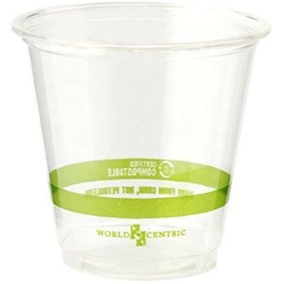 Durchsichtige, kompostierbare, biologisch abbaubare PLA-Becher für Soda-Tee