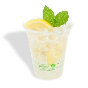 Durchsichtige, kompostierbare, biologisch abbaubare PLA-Becher für Soda-Tee