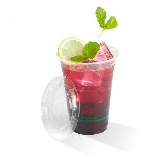 Durchsichtige, kompostierbare, biologisch abbaubare PLA-Becher für Soda-Tee