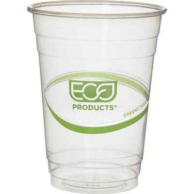 Custom Logo Biologisch abbaubare PLA Tassen 12oz Kaffeewasser
