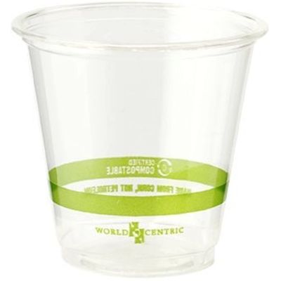 PLA Bio Kompostierbare klare Tassen mit Deckel 16 Oz Trinkmilch Tee Tasse