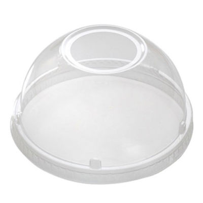 PLA Bio Kompostierbare klare Tassen mit Deckel 16 Oz Trinkmilch Tee Tasse