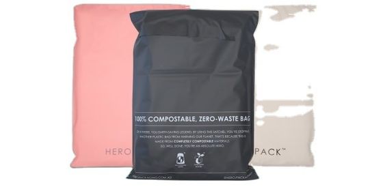 OEM Biologisch abbaubare Poly Mailers Taschen Selbstklebstoff Öko-freundlich